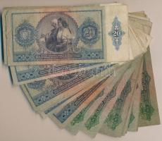 1936. 10P (30x) + 1941. 20P (26x) T:III,III- közte ragasztott, szakadt darabok is