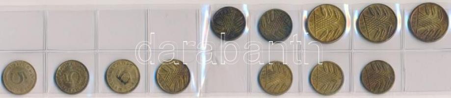 Németország / Weimari Köztársaság / Német 3. Birodalom 1924-1939. 5pf-10pf (12x) + Szovjetunió 1965-...