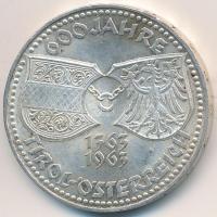 Ausztria 1963. 50Sch Ag "Tirol 600 éve egyesült Ausztriával" T:2 Austria 1963. 50 Schilling Ag "600th Anniversary-Union with Tirol" C:XF