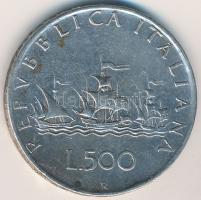 Olaszország 1959R 500L Ag "Kolumbusz hajója" T:2-
Italy 1959R 500 Lire Ag "Columbus´...