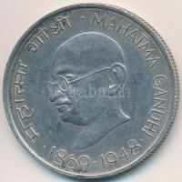 India 1969. 10R Ag "Gandhi" T:2 ph. India 1969. 10 Rupees Ag "Gandhi" C:XF edge error