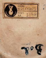 Bod Éva (1924-2004):  Váza, csurgatott mázas, jelzett, hibátlan, m:35 cm