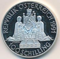 Ausztria 1991. 100Sch Ag "I. Rudolf" T:1- (PP) fo.
Austria 1991. 100 Schilling Ag "R...