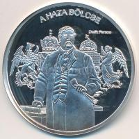 DN "Nemzetünk nagyjai - Deák Ferenc" Ag emlékérem tanúsítvánnyal (10,37g/0.999/35mm) T:PP