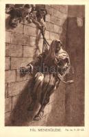 35 db RÉGI vallási témájú, ritka motívum képeslapsorozat, Bibliai jelenetek, a Traktátus Társaság ki...