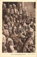 35 db RÉGI vallási témájú, ritka motívum képeslapsorozat, Bibliai jelenetek, a Traktátus Társaság ki...