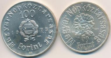 1973. 50Ft Ag + 100Ft Ag "Petőfi" pár T:BU oxidáció