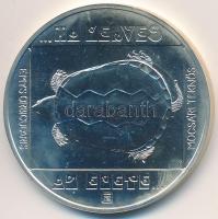 1985. 200Ft Ag "Természetvédelem - Mocsári teknős" T:BU felületi karc