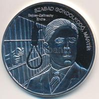 DN "Nemzetünk nagyjai -Bajcsy-Zsilinszky Endre" Ag emlékérem tanúsítvánnyal (15g/0.333/35mm) T:PP