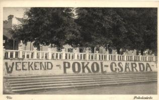 Vác, Pokolcsárda - 3 db RÉGI, fekete-fehér képeslap városképes képeslap