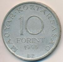 1948. 10Ft Ag "Széchenyi" T:2,2- kis ph