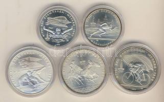 Szovjetunió 1978. "Olimpia" rövid szett díszdobozban 5klf db 5R Ag (2x) + 10R Ag (3x) T:1