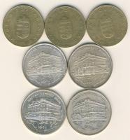 1992. 200Ft Ag (2x) "MNB" + 1993. 200Ft Ag (2x) "MNB" T:BU + 1995. 100Ft (3x) T:...