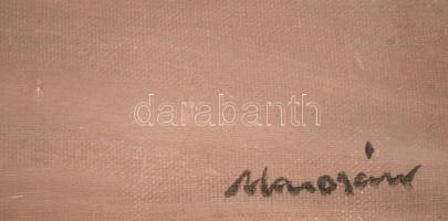 Marosán jelzéssel: Magányosan. Olaj, vászon, 40×50 cm