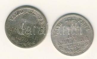 1870KB 10kr Ag (2x) T:3,3/4