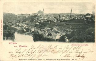 Znojmo, Znaim; Gesamt-Ansicht, Phot. v. W. Heister (Rb)