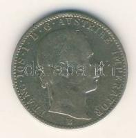 Ausztria/magyar verdejel 1860B 1/4Fl Ag T:3+