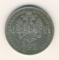 Ausztria/magyar verdejel 1860B 1/4Fl Ag T:3+