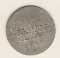 Ausztria/cseh verdejel 1849C 6Kr Ag T:3