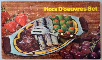 Fém tál szedővel, eredeti dobozában,  h:22 cm