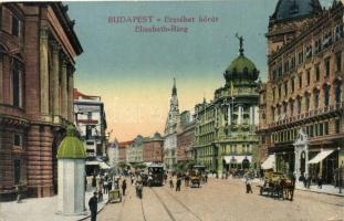Budapest VII. Erzsébet körút, villamos, Divatterem (EB)