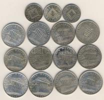 Ausztria 1924-26. 50Gr Ag (3x), 1Sch Ag 2klf típusban (12x) + 1960-65. 5Sch Ag (3x) + 1957-73. 10Sch...