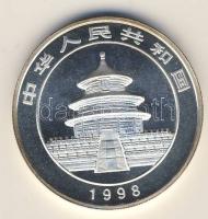 Kínai Népköztársaság 1998. 10Y/1oz Ag "Panda" T:BU