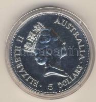 Ausztrália 1990. 5$/1oz Ag "Kookaburra" T:1