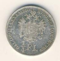 Ausztria/magyar verdejel 1860B 1/4Fl Ag T:2/2+