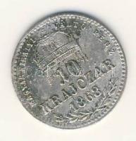 1868KB 10kr Ag "Magy.kir.váltó.." T:3+ ph