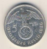 Német Birodalom 1936A 5M Ag "Hindenburg nagyalakú h.k.-tel" T:2/3