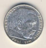 Német Birodalom 1937A 5M Ag "Hindenburg nagyalakú h.k.-tel" T:2/3