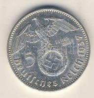 Német Birodalom 1937A 5M Ag "Hindenburg nagyalakú h.k.-tel" T:2/3