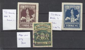 1930 Városi okirati bélyegek Túrkeve, Budapest (9.900)