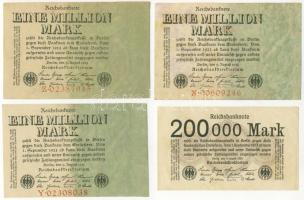 Német Birodalom 1919-1923. 12db inflációs bankjegy T:I-,II,III