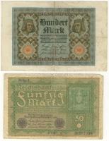 Német Birodalom 1919-1923. 12db inflációs bankjegy T:I-,II,III