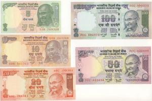 India 2005-06. 5R,10R,20R,50R,100R T:I