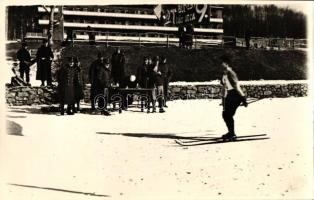 1934 Budapest, Hadsereg síbajnoksága, Foto Seidner, Budapest, photo (ragasztónyom / gluemark)