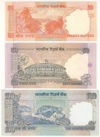 India/Reserve Bank 1992. 10R + 1996-2002. 5R,10R (2x),20R,50R,100R T:I