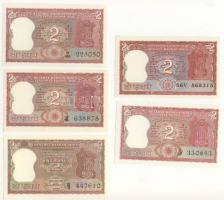 India/Reserve Bank II. széria 2R (5klf), 5R (3x, 2klf), 10R (5klf), 20R (3x), 100R (2klf) T:I