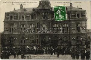 1908 Roanne, Grand Concours Musical International, Execution des chants patriotiques / Grand International Music Competition (EK)