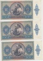 1941. 20P (6x) sorszámkövetők T:I-