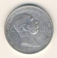Ausztria 1909. 5K Ag "1848-1908 - Jubileum" T:3