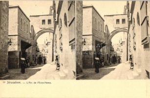 Jerusalem, Arc de lEcce Homo / arch, stereo postcard