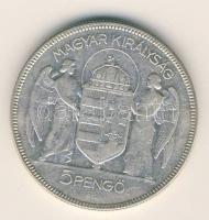 1930. 5P Ag "Horthy jobbra" T:3