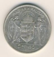 1930. 5P Ag "Horthy jobbra" T:3