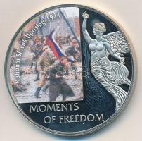 Libéria 2006. 10$ "Szabadság pillanatai - Szlovák felkelés 1944" multicolor, tanúsítvánnyal T:PP ujjlenyomat Liberia 2006. 10 Dollars "Moments of Freedom - National Slovak uprising 1944" multicolor, with certificate C:PP fingerprint