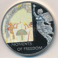 Libéria 2006. 10$ "Szabadság pillanatai - Egyisten hit" multicolor, tanúsítvánnyal T:PP Liberia 2006. 10 Dollars "Moments of Freedom-One God belief" multicolor, with certificate C:PP