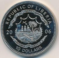 Libéria 2006. 10$ "Szabadság pillanatai-Találmányok százada XX.sz." multicolor, tanúsítván...