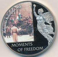 Libéria 2006. 10$ "Szabadság pillanatai-Magyar Forradalom 1956" multicolor T:PP ujjlenyomat Liberia 2006. 10 Dollars "Moments of Freedom-Hungarian Revolution 1956" multicolor C:PP fingerprint